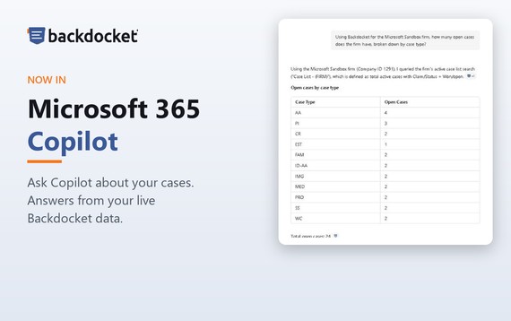 Backdocket Is Now on the Microsoft Marketplace for Microsoft 365 Copilot